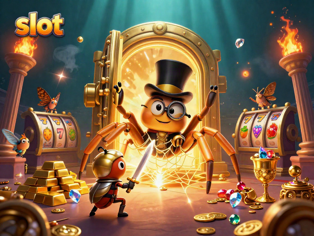 Spin the slot reels in a vibrant casino undersea scene filled with treasure and characters.