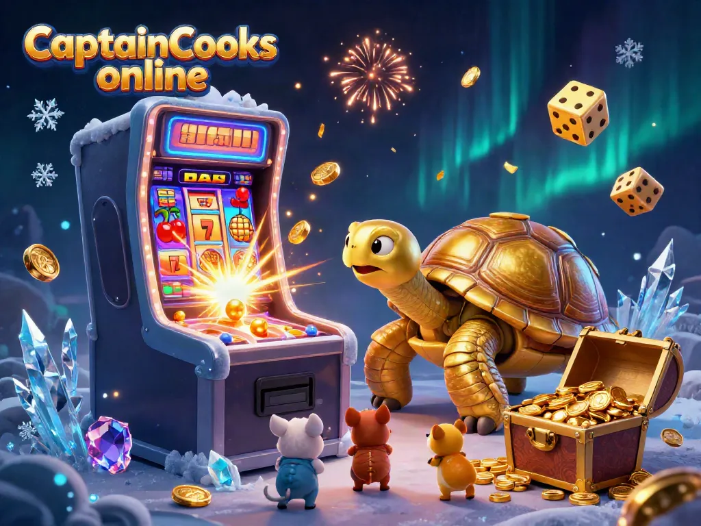 Experience the excitement of CaptainCooks online with dynamic casino elements and joyous characters.