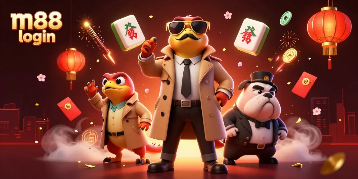 Engage with m88 login through a vibrant 3D casino scene of raptors in disguise.