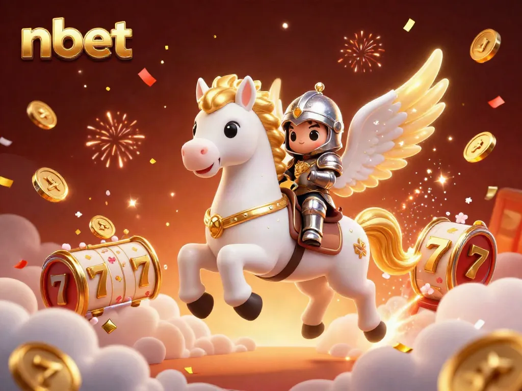 Experience the thrill of gaming at nbet with dynamic slot reels and festive elements.