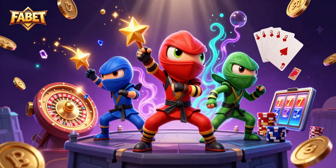 FABET showcases a vibrant casino scene with colorful chameleons and dynamic game elements.