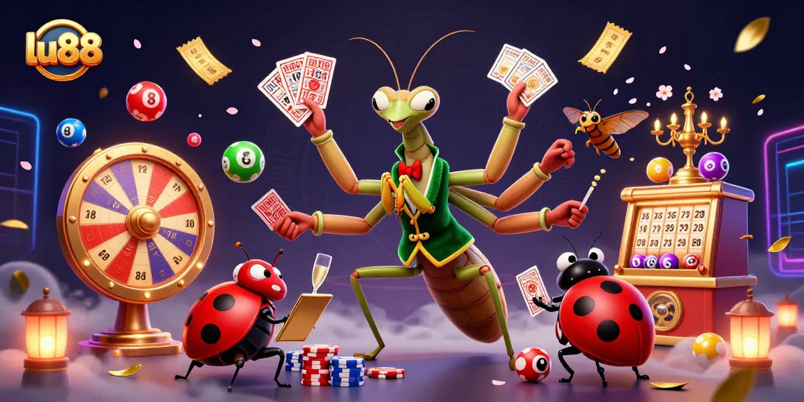 Experience thrilling gameplay with LU88, vibrant 3D characters celebrating in a dynamic casino scene.